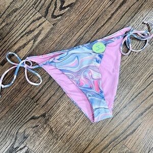 Y2K Retro Tie Dye Bikini Bottoms